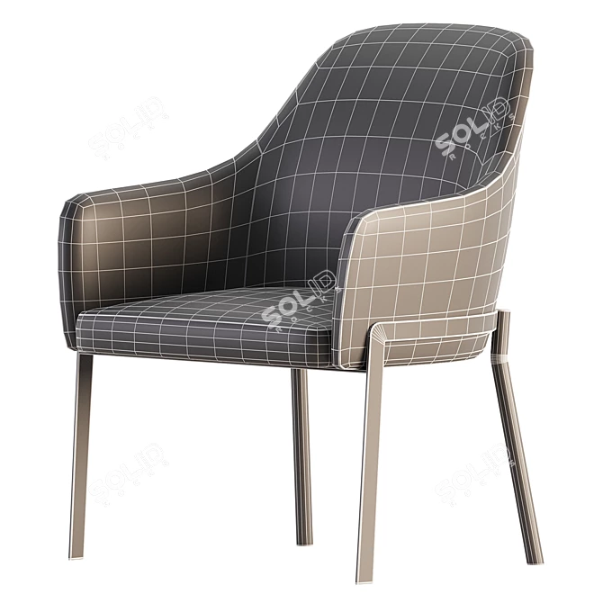 Stacy Fabric Armchair Modern Design 3D model image 6