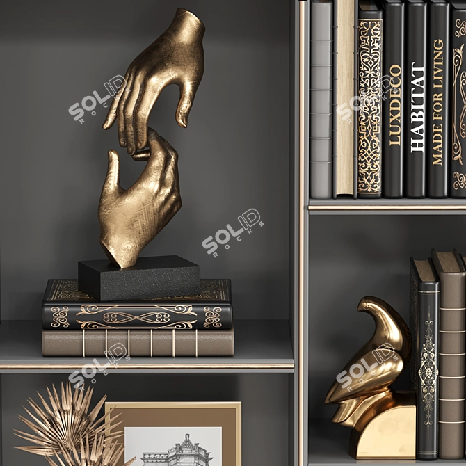 Elegant Home Decor Set 3D model image 2