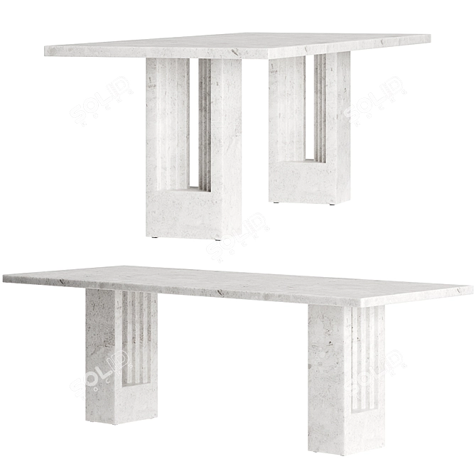 Scarpa's Delfi Rationalist Table 3D model image 1