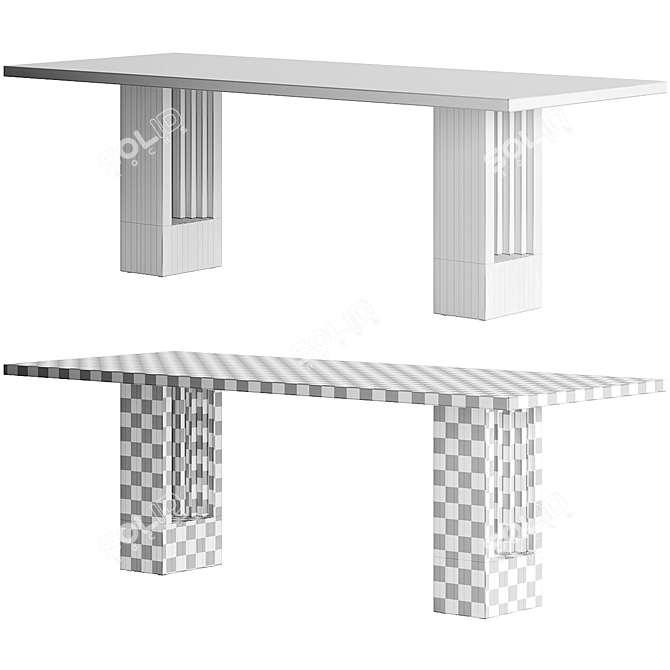 Scarpa's Delfi Rationalist Table 3D model image 2