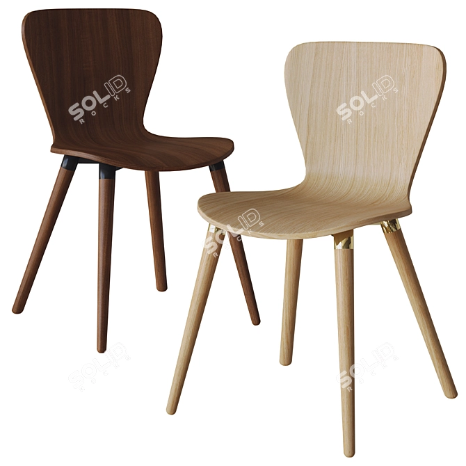 Modern Edelweiss Chair Set 3D model image 3