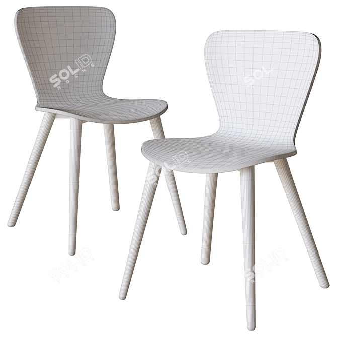 Modern Edelweiss Chair Set 3D model image 4