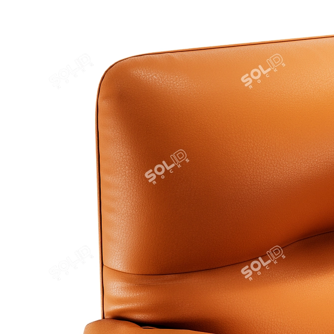 Modern Tampa Swivel Armchair: Luxury Elegance 3D model image 2