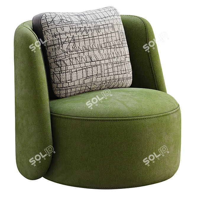Sleek Modern Pyora Furniture 3D model image 2