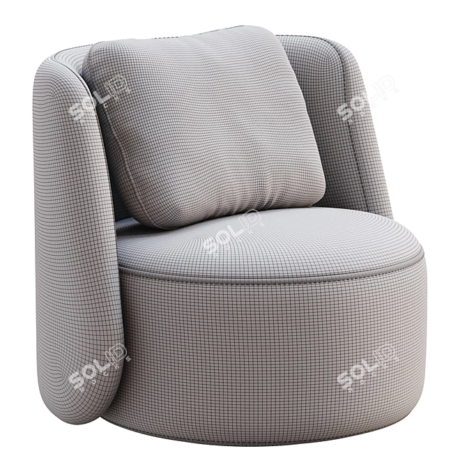 Sleek Modern Pyora Furniture 3D model image 4