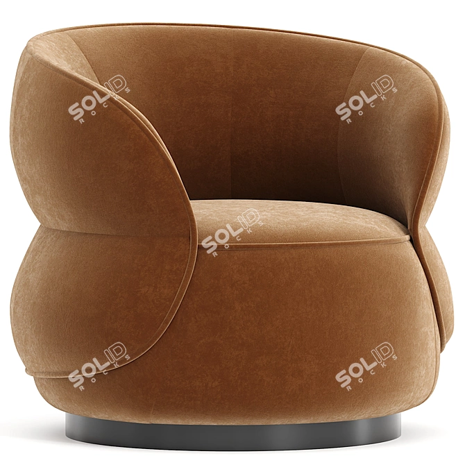  Sleek Modern Clip Armchair Italy 3D model image 2