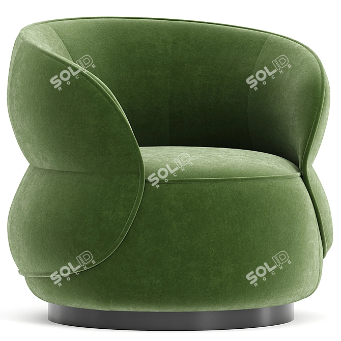  Sleek Modern Clip Armchair Italy 3D model image 3