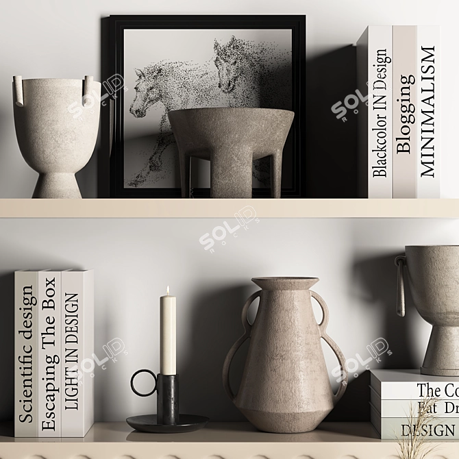 Modern Decorative Set 2015 3D model image 4