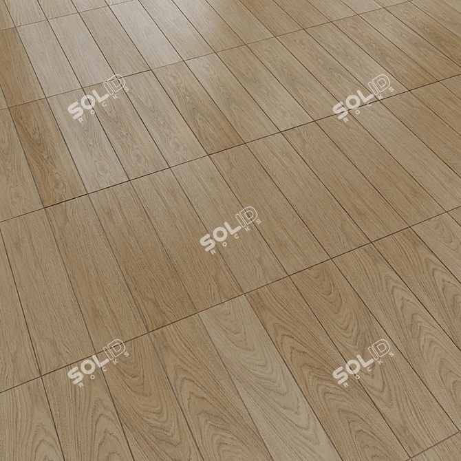 Distinto Wood Brown Matte 15x60 3D model image 2