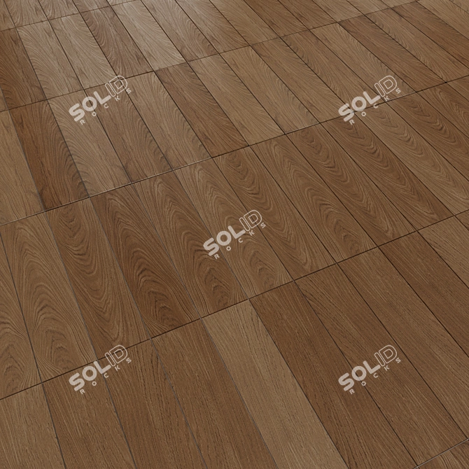 Distinto Wood Brown Matte 15x60 3D model image 3