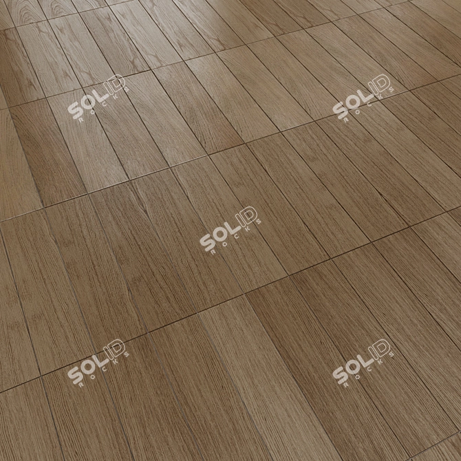 Distinto Wood Brown Matte 15x60 3D model image 4