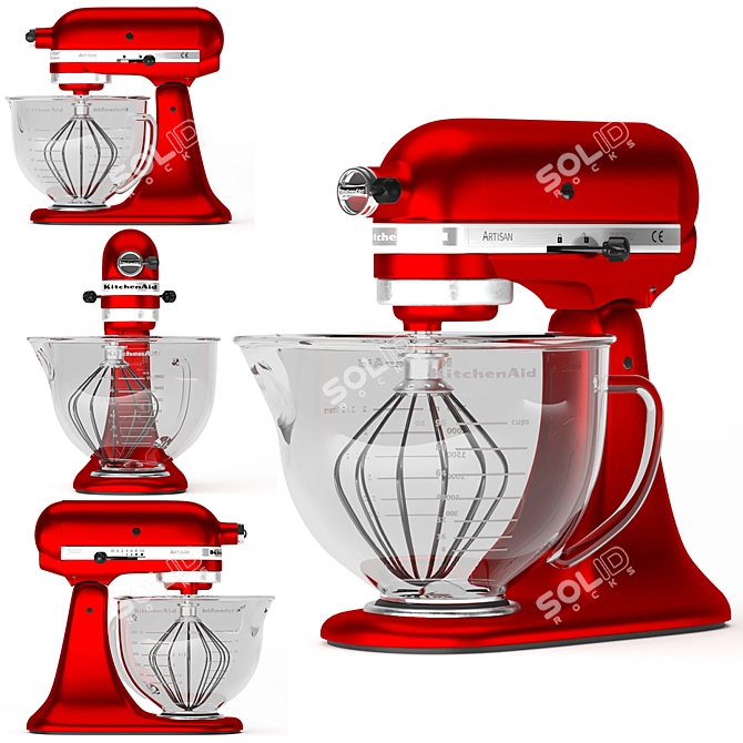 Professional KitchenAid Stand Mixer Kit 3D model image 1