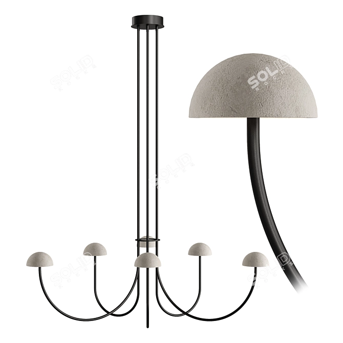 Aromas Dussa Pendant Lamp Elegance 3D model image 3
