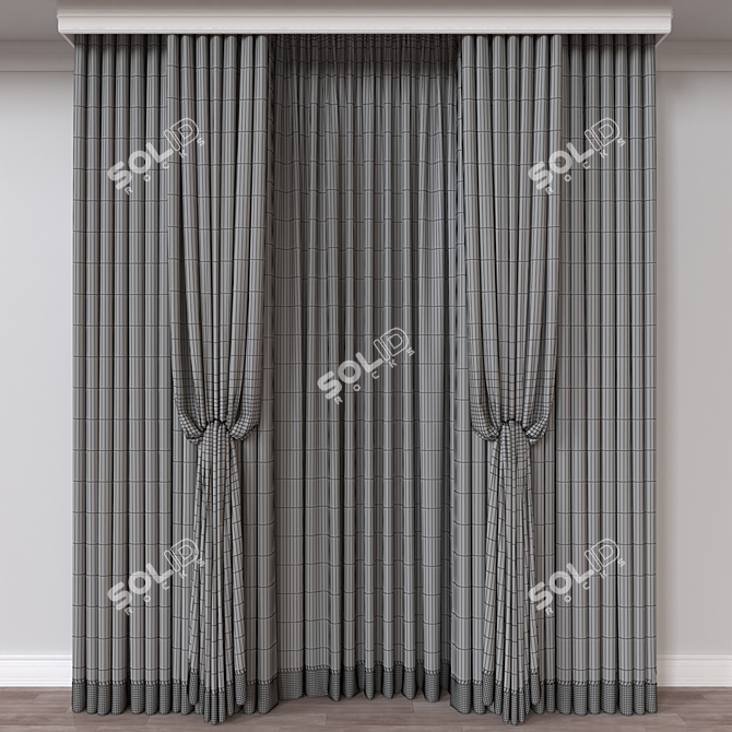  3D Curtains Models Collection 3D model image 4