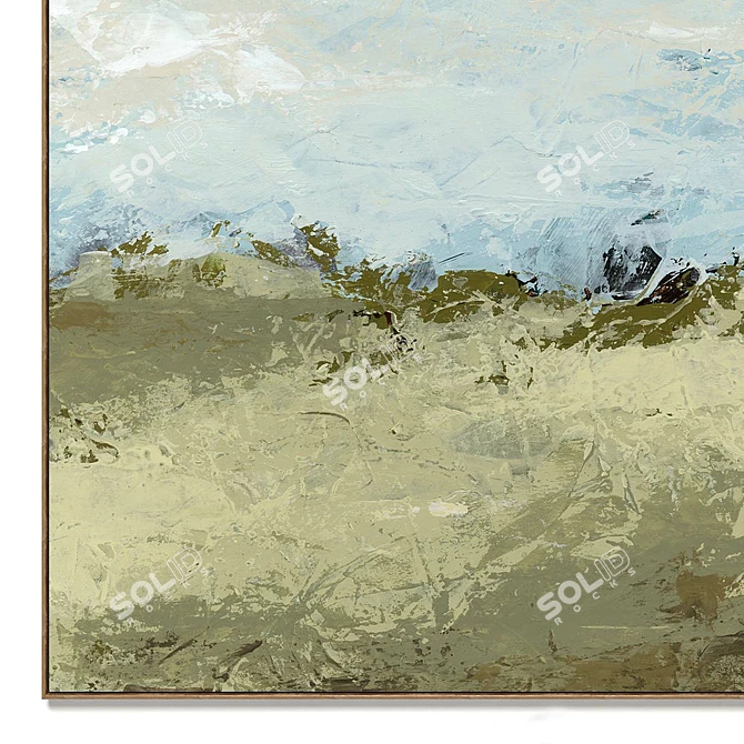 Abstract Canvas Photo Frames Set 3D model image 4