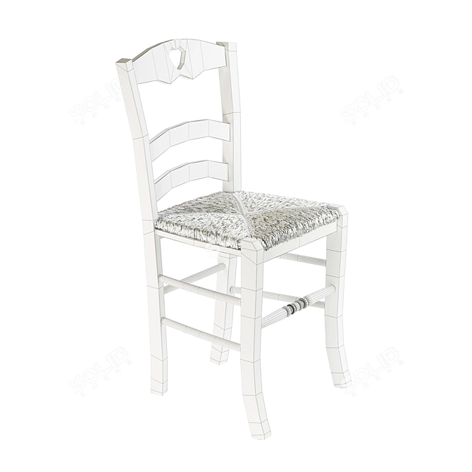 Шикарные стулья из бука 3D model image 2