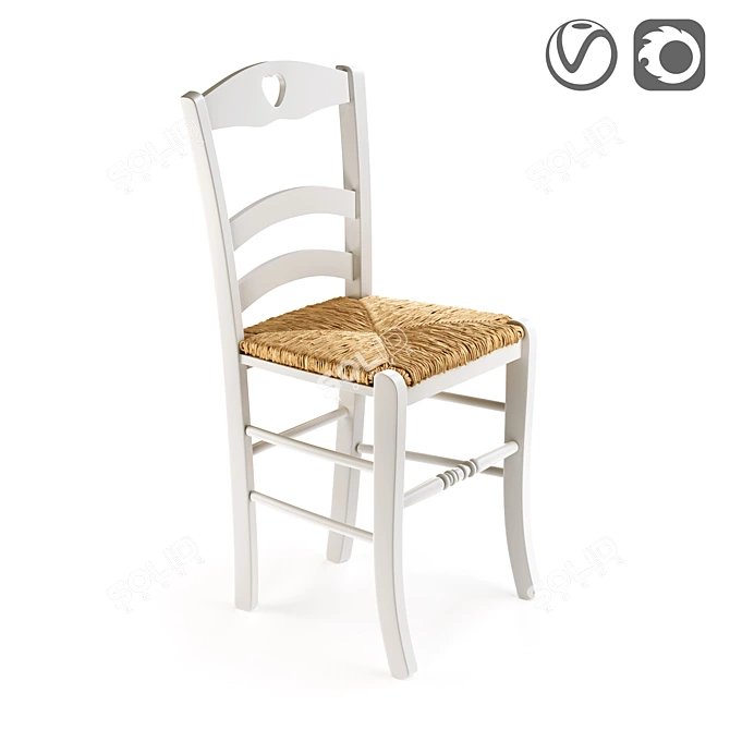 Шикарные стулья из бука 3D model image 3