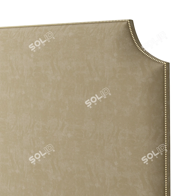 Bed Headboard 10: Contemporary Design 3D model image 4