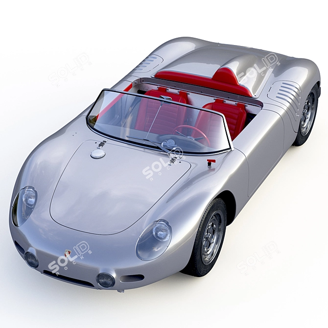 Vintage Porsche 718 Spyder 1960 3D model image 2