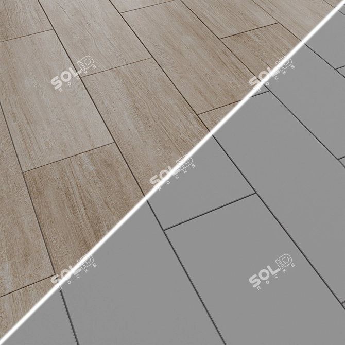 Acacia Ceramic Tiles, Various Colors, 20.1x50.2 cm 3D model image 2