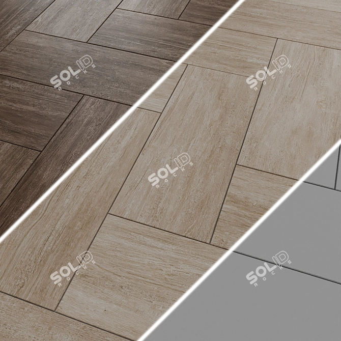 Acacia Ceramic Tiles, Various Colors, 20.1x50.2 cm 3D model image 4