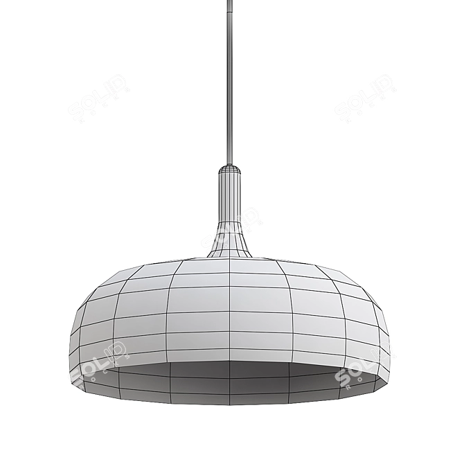 Modern Acorn Pendant Light Fixture 3D model image 2