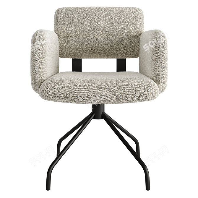 Swivel Brooks Chair: Modern Design 3D model image 2