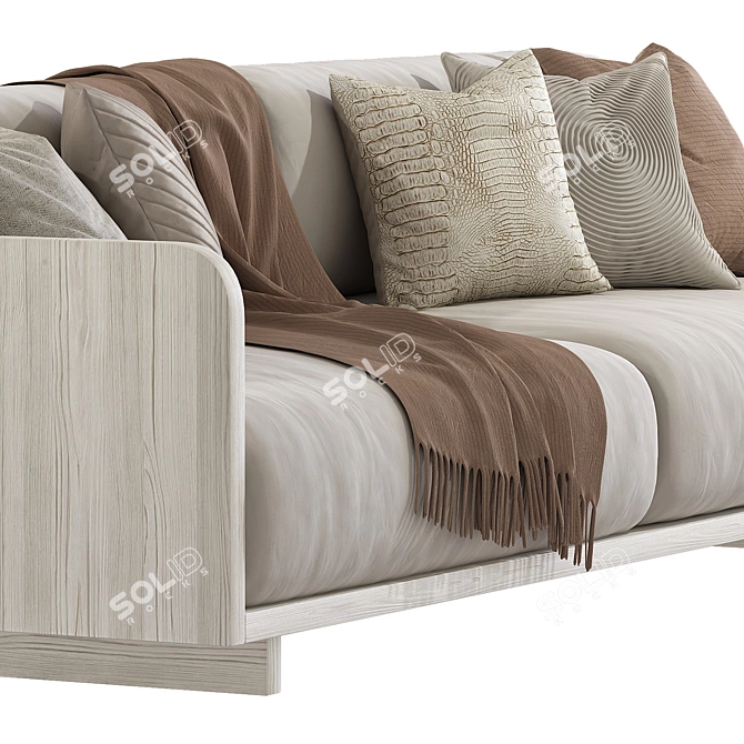 Modern Carter Sofa Settee Home 3D model image 5