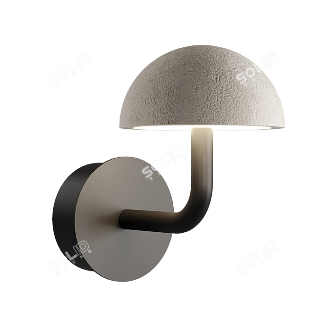 Modern Elegance Wall Sconce Light 3D model image 2