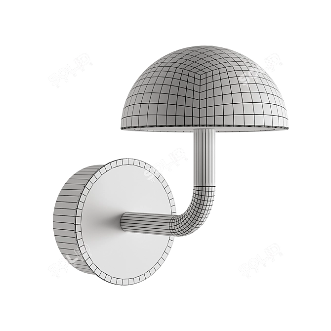 Modern Elegance Wall Sconce Light 3D model image 3