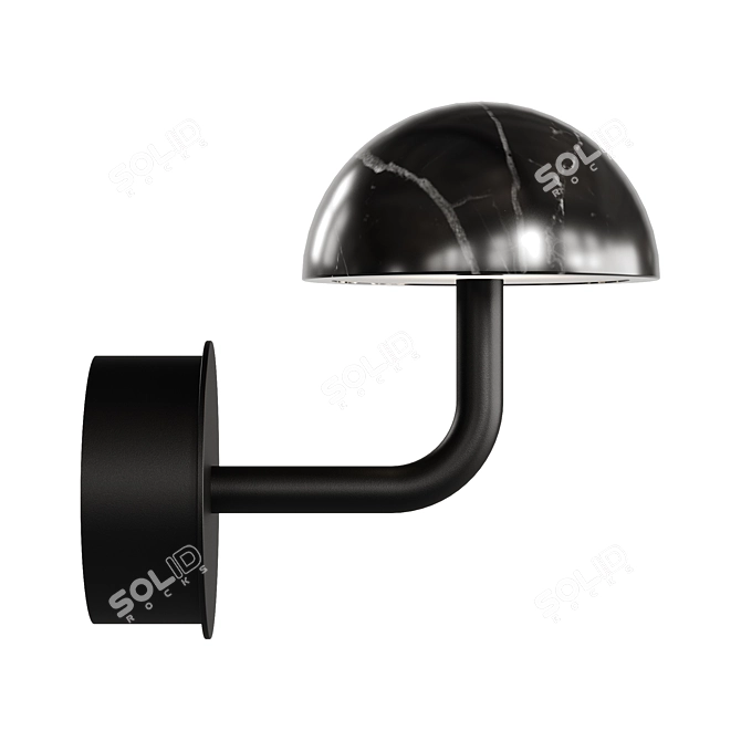 Modern Elegance Wall Sconce Light 3D model image 4