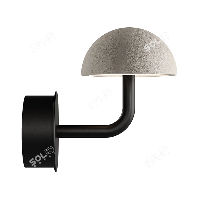 Modern Elegance Wall Sconce Light 3D model image 5