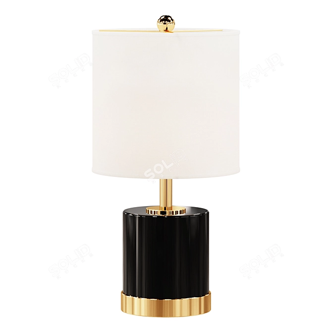 Jayce Navy Blue Glass Lamps 3D model image 1