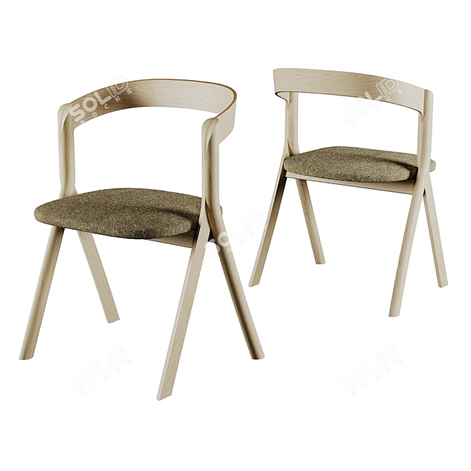 Modern Miniforms DIVERGE Chair 3D model image 4