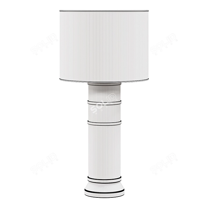 Cylinder Table Lamp: Benning Beauty 3D model image 2