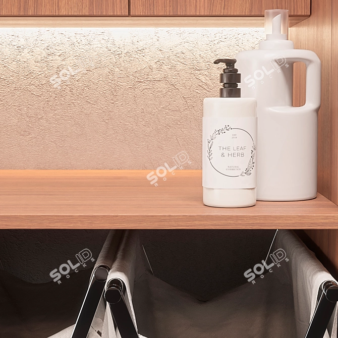 Laundry Room Decor Set 3D model image 4