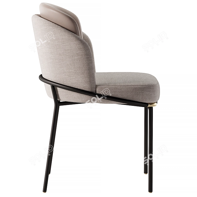  Elegant Minotti Fil Noir Chair 3D model image 2