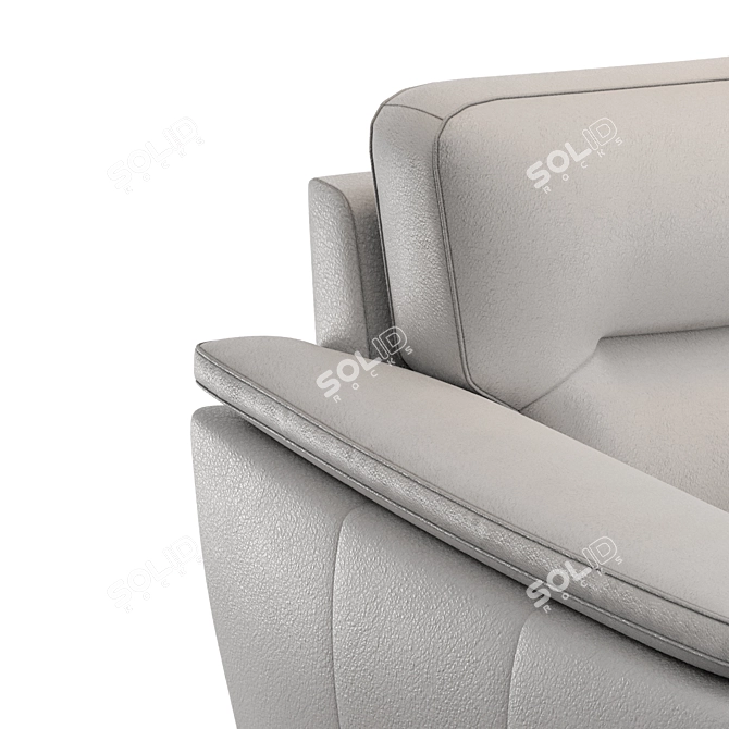 Luxury Candace Leather Office/Guest Chair 3D model image 2