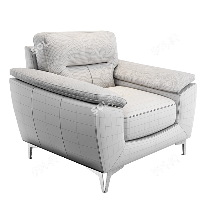 Luxury Candace Leather Office/Guest Chair 3D model image 4