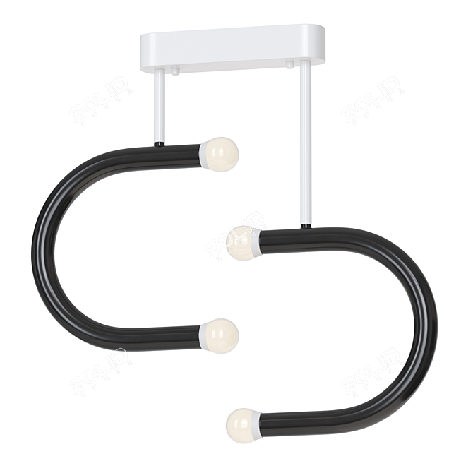 Modern LED Sphere Design Lamp 3D model image 2