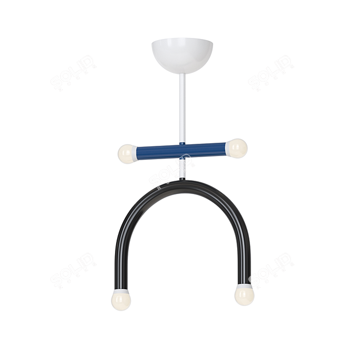 Modern LED Sphere Design Lamp 3D model image 4