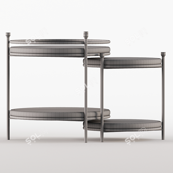 Modern Side Table with Unique Design 3D model image 4