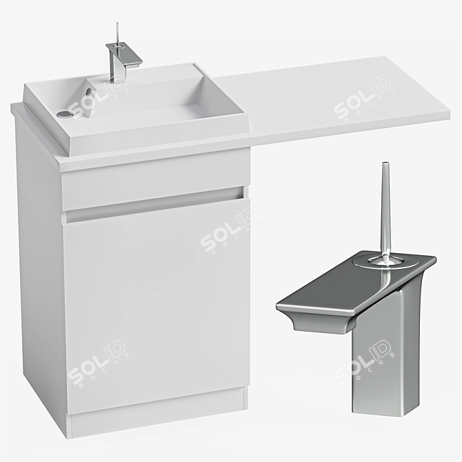 Santa Jupiter Over-Washing Machine Sink 3D model image 6