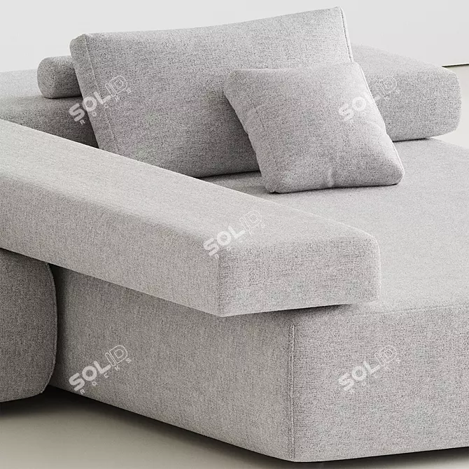 High-Res Cinder Block Module 3D model image 5