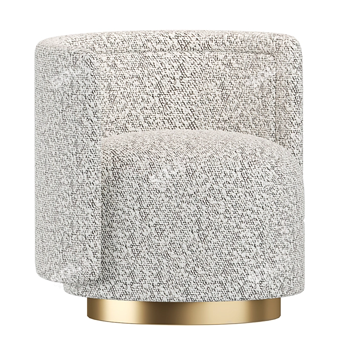 Elegant Miss Jean Swivel Chair 3D model image 1