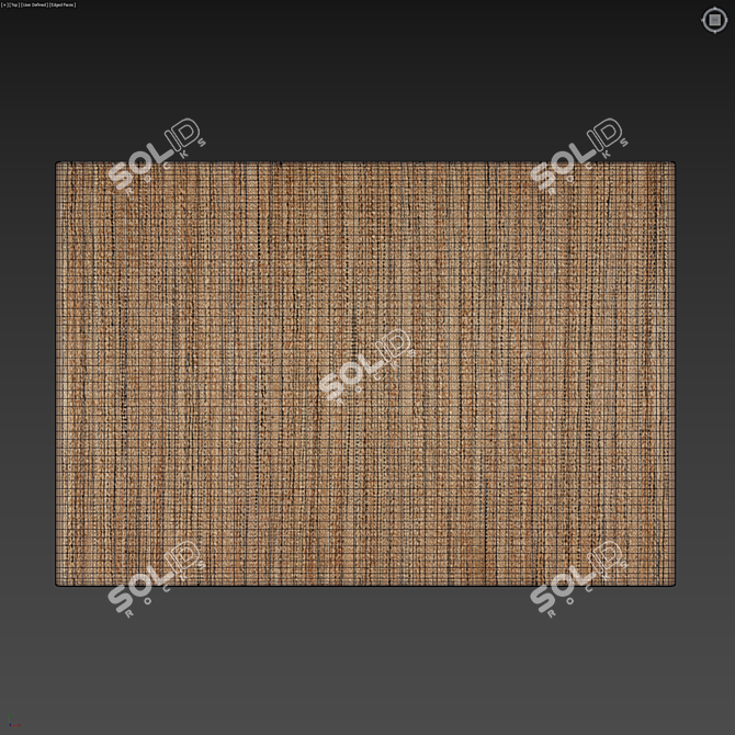 Jute Braided 3D Carpet Set 3D model image 4