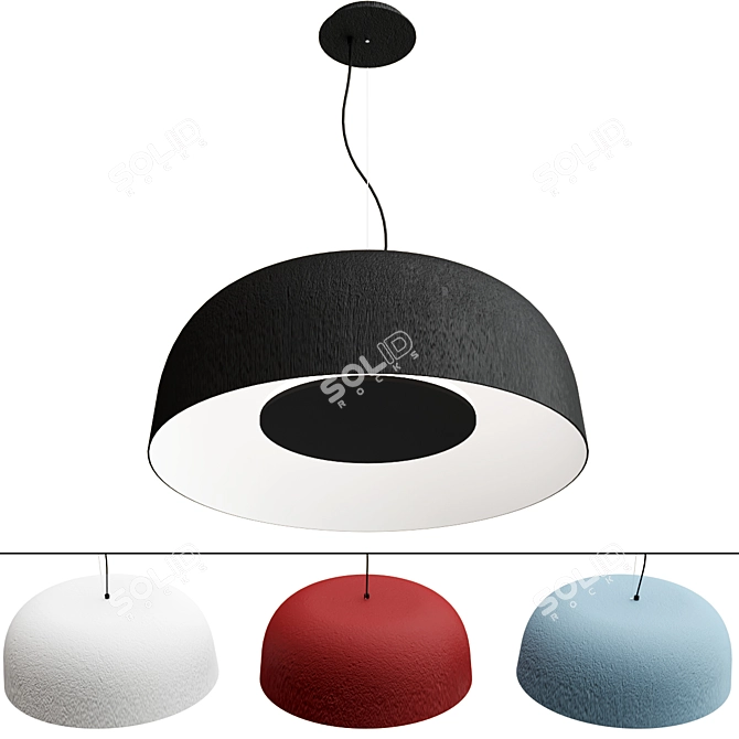Modern Pendant Light Fixture by Marset 3D model image 1