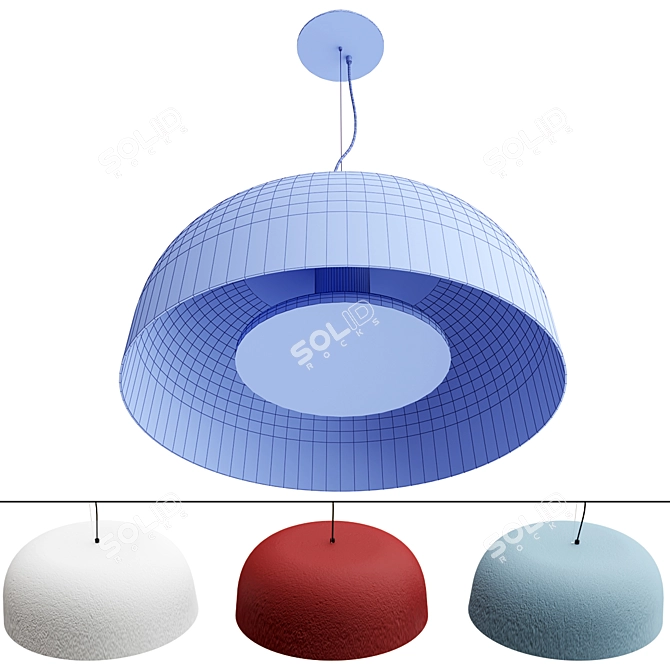 Modern Pendant Light Fixture by Marset 3D model image 2