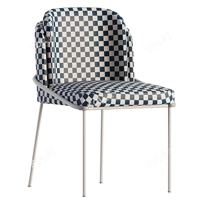 Sleek FIL NOIR Chair Design 3D model image 7