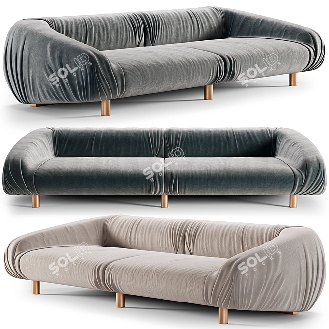 BAXTER FOLD Sofa 3Ds Max 3D model image 1